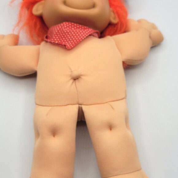 Russ Troll Doll 12" Cowboy Soft Body Doll Playsuit Hat Orange Hair Blue Eyes - Picture 8 of 10